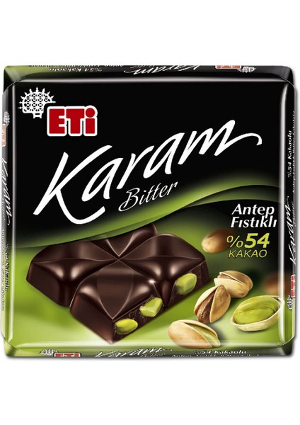 Karam Antep Fıstıklı Kare 60GR x 6 Adet