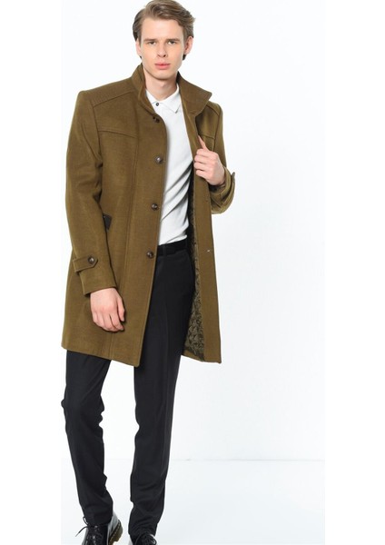 PLT8380 Dewberry Erkek Palto-Düz Camel fiyatları