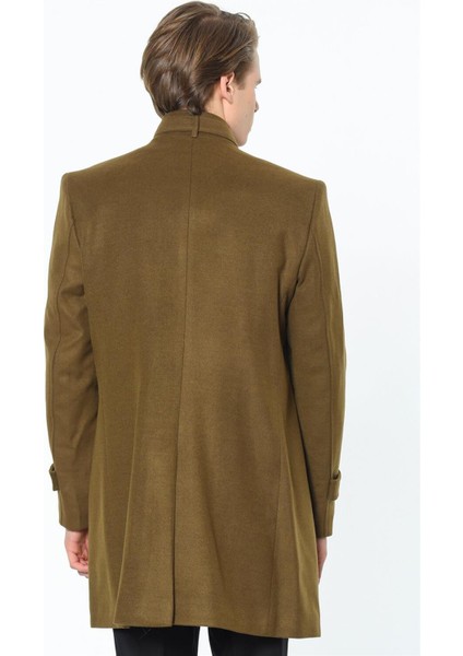 PLT8380 Dewberry Erkek Palto-Düz Camel modelleri