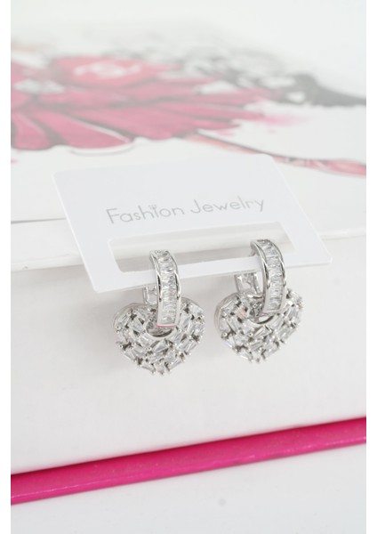 Kadın Vip Seri Baget Zirkon Taşlı Küpe Seti modelleri