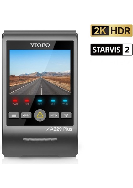 A229 Plus 2k Hdr Sony Starvis 2 Sensörlü Wi-Fi Gps'li Araç Kamerası