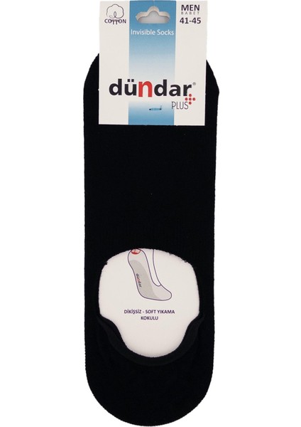 Plus Erkek Ince Babet Dikişsiz Siyah 6'lı 8207