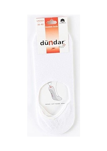 Plus Kadın Ince Babet Beyaz 6'lı 8214