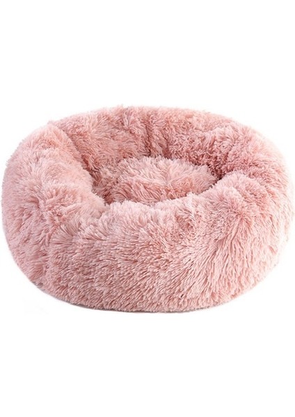 Kedi Yuvası Peluş Yuvarlak Evcil Hayvan Yuvası Kış Evcil Hayvan Yatağı (Yurt Dışından)