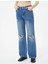 4SAL40095MD Koton Kadın Jean Pantolon Orta Indigo 3