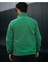 Yeşil Erkek Yarım Fermuarlı Bato Yaka Polar Sweatshirt 4
