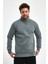 Yüksek Yaka Yarım Fermuarlı Basic Sweatshirt 1