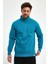 Yüksek Yaka Yarım Fermuarlı Basic Sweatshirt 1