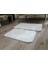 Beyaz Ikili Peluş Banyo Paspası Klozet Seti (40X60 - 50X80) 3
