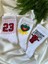 Jordan 23 - Kurbağa - Chicago Bulls 3'lü Beyaz Soket Çorap 1
