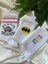 Always Late - Batman - Smile 3'lü Beyaz Soket Çorap 2