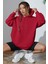Uygun Tarz Fermuarlı Kapüşonlu Unisex Sweatshirt 2