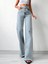 Cms Kemerli Kar Yıkama Yüksek Bel Wide Leg Jean 1