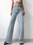 Cms Kemerli Kar Yıkama Yüksek Bel Wide Leg Jean 2