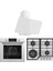Flowart Luxury Serisi Beyaz Mega Ankastre Set ( D078 - NT026- QMS63CB ) 1