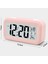 LED Işıklı Çalar Saat, Sessiz Alarmla Çalışan, Pembe (Yurt Dışından) 3