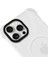 Apple iPhone 13 Pro Max Magsafe Kablosuz Şarj Özellikli Mıknatıslı Şeffaf Beyaz Renkli Kılıf 3