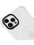 Apple iPhone 12 Pro Magsafe Kablosuz Şarj Özellikli Mıknatıslı Şeffaf Beyaz Renkli Kılıf 3