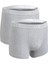 Gri %100 Pamuk 2'Li Atlet Boxer Takim 2HCBNORTATBOX 3
