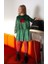 04-12 Yaş Kız Çocuk Çok Renkli Emerald Elbise 1