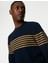 Saf Pamuklu Yuvarlak Yaka Waffle Sweatshirt 5