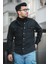 Udeq Slim Fit Çift Cep Kapaklı Likralı Süet Erkek Gömlek 3