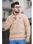 Sezza Üç Iplik Şardonlu Nakışlı Fermuarlı Dik Yaka Slim Fit Erkek Sweatshirt 1