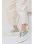 Miles Ekstra Kalın Taban Beyaz-Mint Renk Kadın Sneakers G066 2