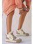 Hillary Bej-Camel Renkli Konçlu Kadın Sneakers G049 2