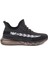 Siyah - Sennida Tekstil Materyal Eva Taban Sneakers G419 1
