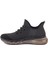 Siyah - Sennida Tekstil Materyal Eva Taban Sneakers G419 2