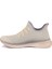 Bej - Sennida Tekstil Materyal Eva Taban Sneakers G419 3