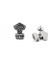 Thor Mjollnir Iskandinav Nordik Tarz Odin Çekiç Çivi Model 316L Çelik Unisex Küpe 5
