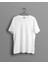 Oversize Düz Beyaz T-Shirt 1