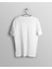 Oversize Düz Beyaz T-Shirt 2