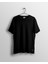 Oversize Düz Siyah T-Shirt 1