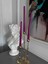Iv Candles Homedecor 6'Lı Fuşya Pembesi Şamdan Mumu 4