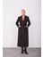 Vatkalı Blazer Manto 23K8604 Kahverengi 1