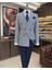 Terziademaltun Italyan Stil Slim Fit Kruvaze Erkek Ceket Mavi T10958 1