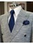 Terziademaltun Italyan Stil Slim Fit Kruvaze Erkek Ceket Mavi T10958 5
