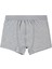 Erkek Çocuk 2'li Boxer Set 2-10 Yaş Gri-Beyaz 2