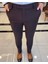 İtalyan stil slim fit kalın kumaş erkek pantolon kahverengi T9899 2