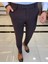 İtalyan stil slim fit kalın kumaş erkek pantolon kahverengi T9899 3