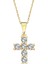 Altın Taşlı Mini Haç Kolye 1