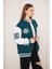 Unisex Oversize Yeşil Owners Club Bomber Kolej Ceket 4