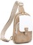 Haki Özel Kadın Pu Deri Sling Omuz Çantaları Trendy Büyük Kapasiteli Fanny Paketi Crossbody Göğüs Çantası Gitar Askısı ile (Yurt Dışından) 1