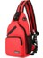 Kırmızı 2023 Yeni Spor Sırt Çantası Moda Omuz Crossbody Çanta Su Geçirmez Erkek Kadın Göğüs Çantası (Yurt Dışından) 1