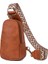 Koyu Kahverengi Sıcak Satış Crossbody Göğüs Çanta Vegan Postacı Çantası Gitar Askısı Çanta Kemer Kadın Deri Tek Kollu Çanta (Yurt Dışından) 4