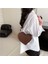 Gül Kırmızı 2023 Moda Basit Saf Renk Küçük Kalp Çanta Kadın Mini Çanta Kore Versiyonu Tarzı Omuz Crossbody Çanta (Yurt Dışından) 4