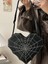 Beyaz Y2K Gotik Tarzı Aşk Kalp Crossbody Çanta Kişilik Örümcek Ağı Kadın Yarasa Çanta Omuz Çantası Çok Fonksiyonlu Sırt Çantası (Yurt Dışından) 4